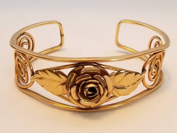 Vintage 12k Gold Filled Cuff Bracelet