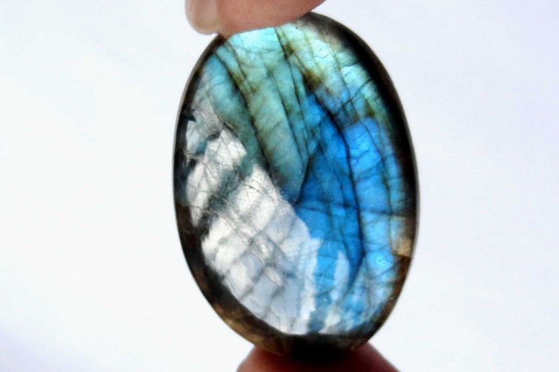 AAA+Quality Labradorite Natural Genuine Gemstone Cabochon Jewelry Making Handmade Cheap Best Value Supply # 17399