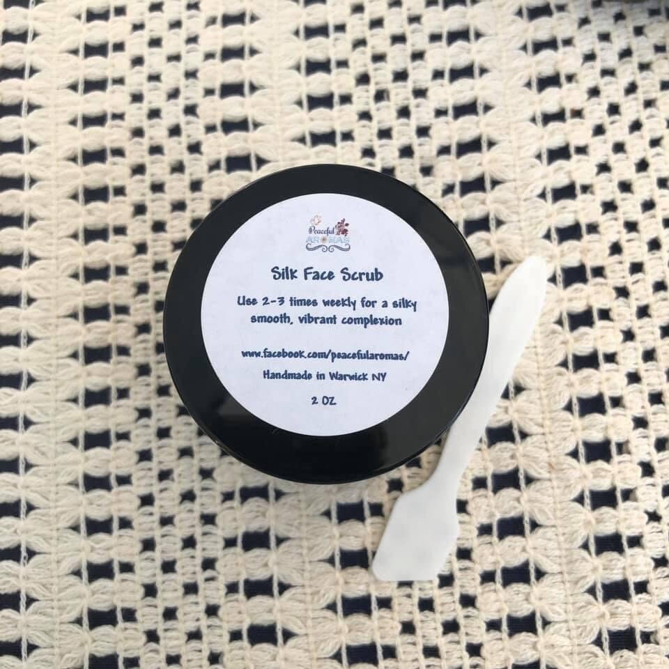 Silk face scrub natural face scrub exfolliant Etsy