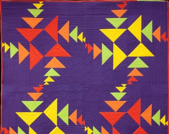 Buzzing Geese - Digital PDF quilt pattern by Storied Quilts - Vasudha Govindan
