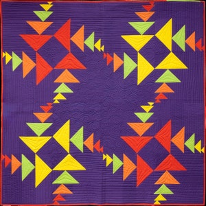 Buzzing Geese - Digital PDF quilt pattern by Storied Quilts - Vasudha Govindan