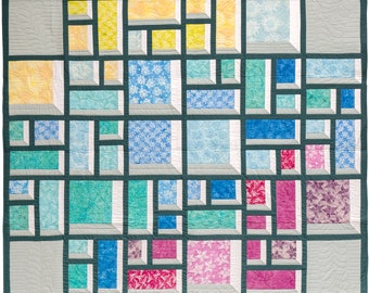 PDF Garden Windows quilt pattern by Storied Quilts - layer cake, fat quarter friendly - digital download