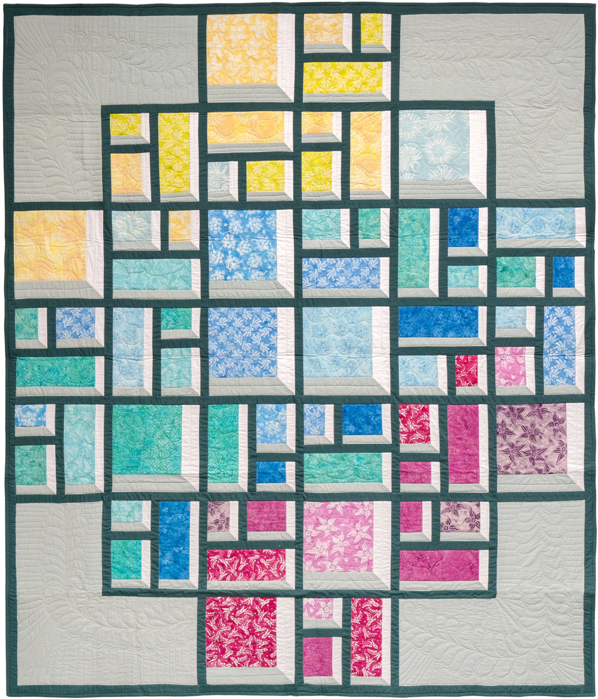 PDF Garden Windows Quilt Pattern by Storied Quilts - Layer Cake, Fat ...