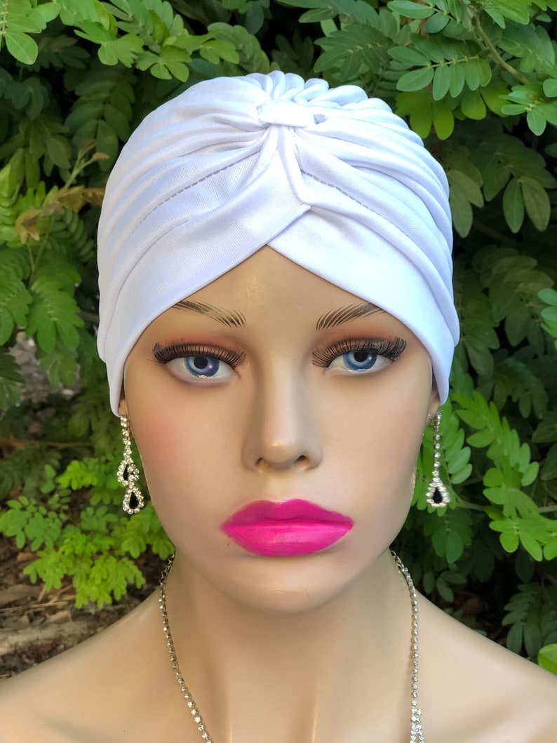 White Turban for Women.turban for Womencancer Hatturban Hair Etsy