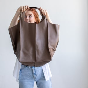 Handmade Pebbled Leather Hobo Bag: Slouchy Shoulder Purse