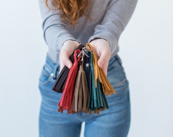 leather tassels for handbolsas