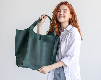 Bolso de gran tamaño Bolso tote de piel extra grande Bolso tote de piel Bolso tote de piel Bolso tote de piel para mujer Bolso hobo de piel Bolso tote de piel grande