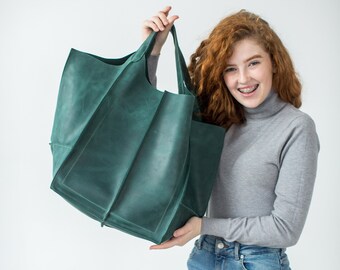 oversized tote bag with zipper