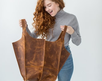 Extra large leather tote bag Oversized bag Leather tote bag Leather tote Leather tote bag for women Hobo leather bag Large leather tote bag