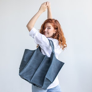 Hobo Tasche | Leder Hobo Taschen für Damen | Lederhandtaschen für Damen | Übergroße Ledertasche | Damen Leder Handtasche | Leder Slouchy Tasche