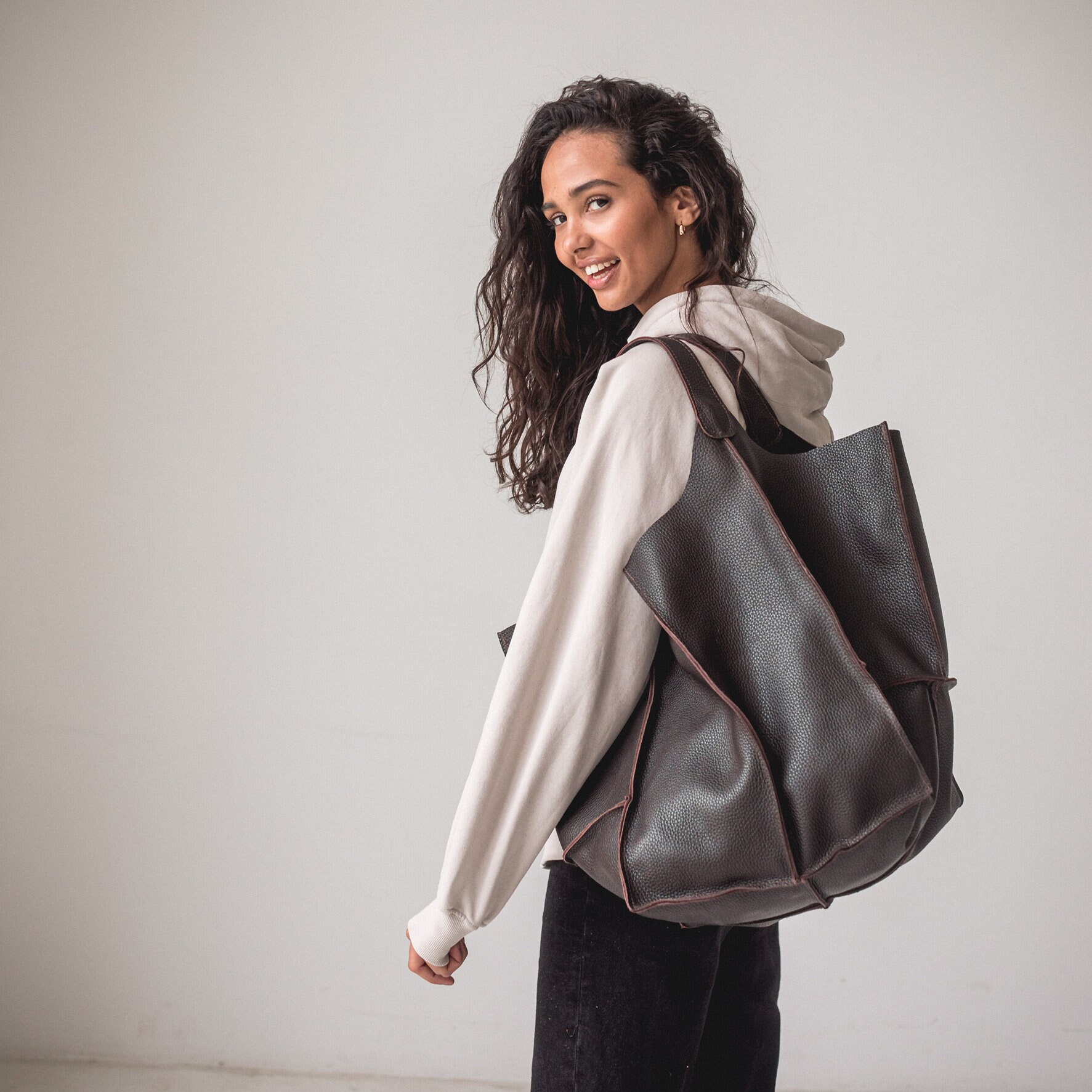 Pebbled Leather Slouchy Hobo Shoulder Bags Slouchy Hobo Shoulder Bag Soft Leather Slouchy Bag Oversized Leather Handbag Handmade Bag Etsy Ireland