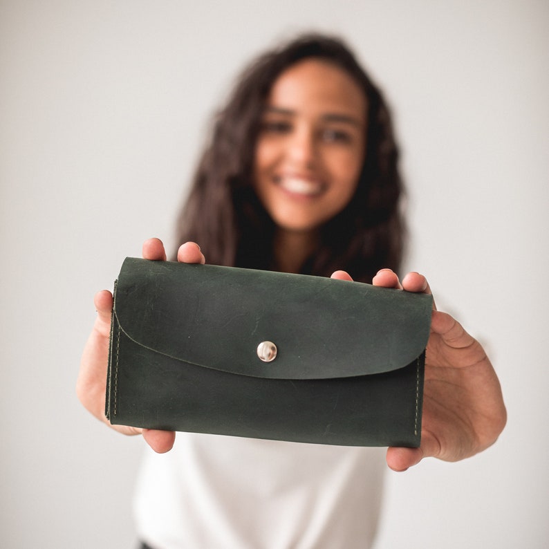 Women Leather Wallet Personalizetion Leather Clutch - Etsy