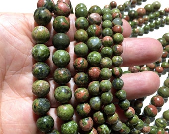 Unakite Jasper Beads Natural Stone Healing Gemstone Loose Bead DIY Jewelry Making Design for Bracelet Necklace AAA Quality 6mm 8mm 10mm 12mm