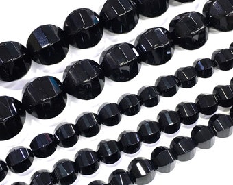 Natural Onyx Semi Precious Gemstone Loi Rare Beads for Jewelry 6.5inch Strand AAA Onyx Gemstone 8x12mm Barrel Tube Rice Faceted Beads