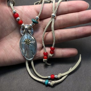Japan Takahashi Goros Feather Bird Necklace Set Pendant Size 22x45mm Retro Sterling S925 Silver Leather Chain Hip Hop style Necklace