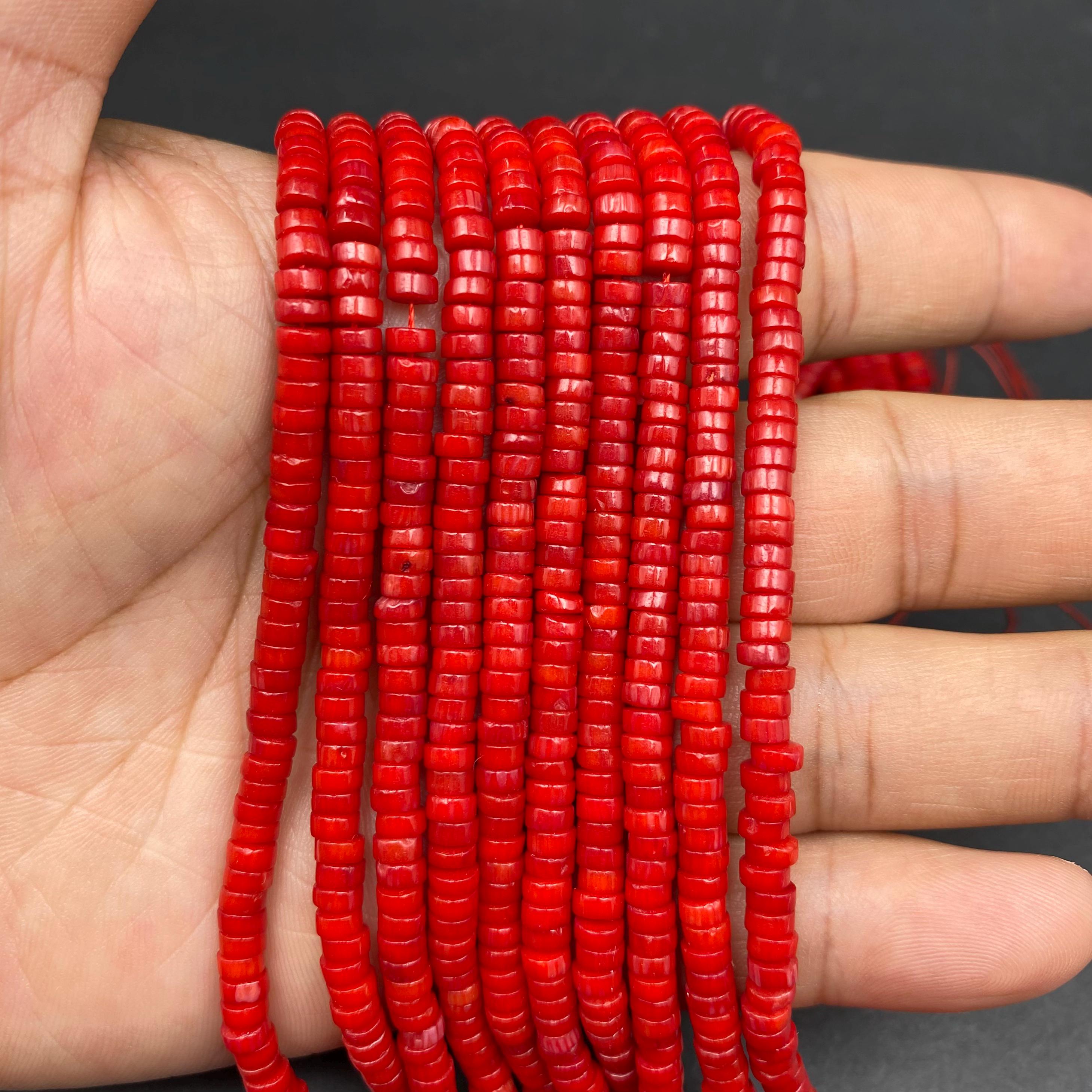Lapis Lazuli Heishi Mini Chaîne 1-3-5 Brins Qualité 4 mm