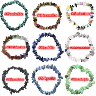 Bracciale In Pietre Naturali Grezze Regolabile Per Donna - Ametista, Quarzo Rosa, Agata E Altri Colori