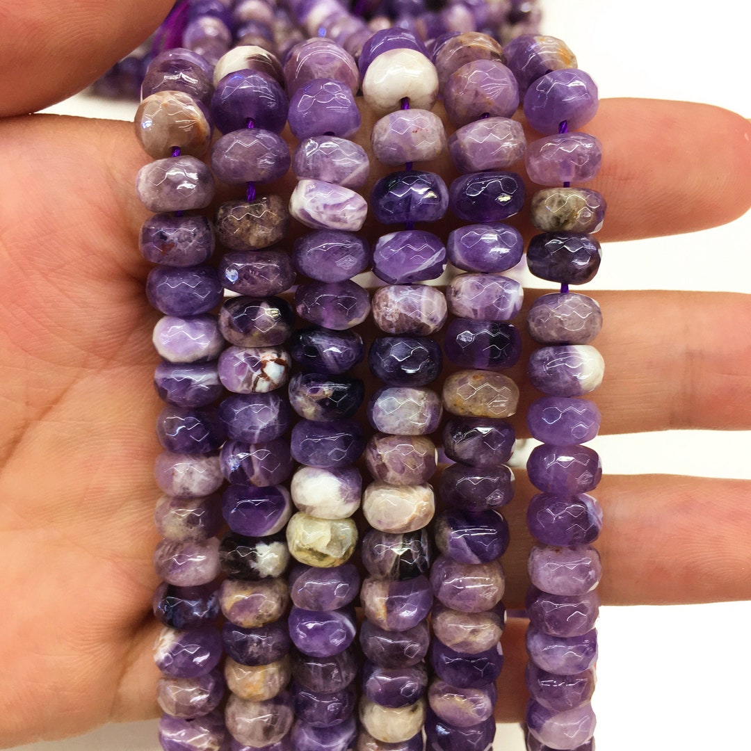 Natural Purple Amethyst Round Beads - 15 Inch Strand, 6-16mm, DIY Jewelry Making