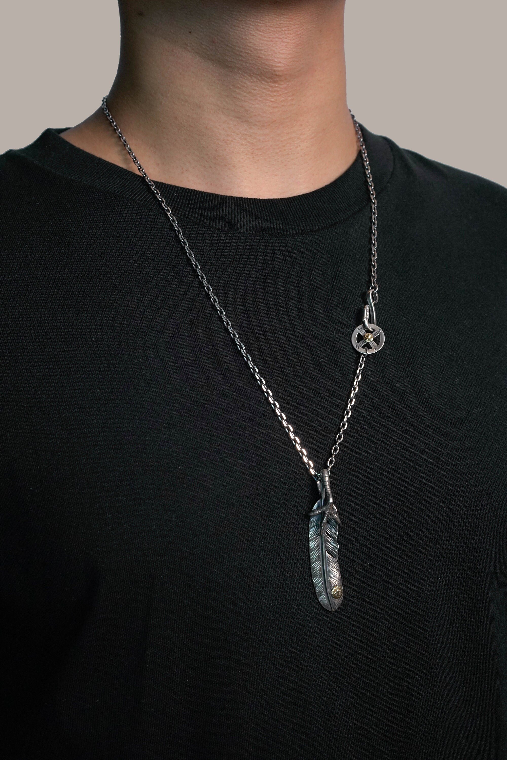 Japan Takahashi Goro Feather Bird Necklace
