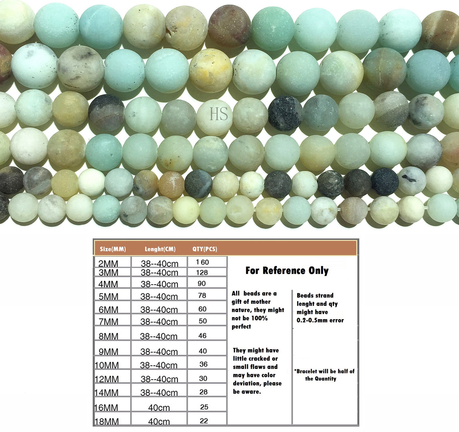 Factory Price Natural Color Matte Amazonite Round Gemstone Spacer Loose ...