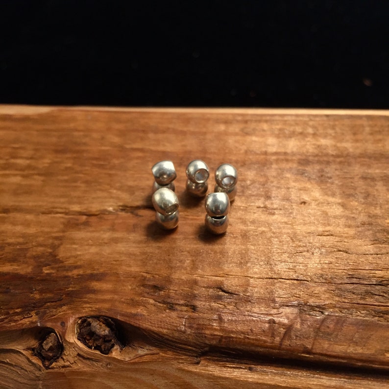 10PCS 3.5x4mm Japan Takahashi Goro Spacer Beads Sterling 925 Silver Feather DIY Jewelry Marking Design for Necklace Earring Fashion Pendant image 3