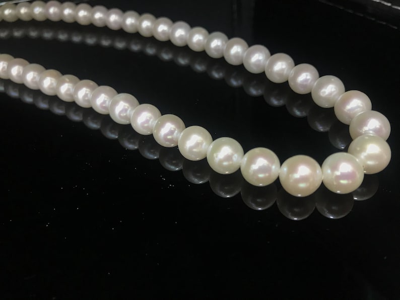 Natural Fresh Water Pearl White Color Necklace Sterling Silver Clasp For Women Fashion Wear and All Occasions Perfect for Gifts AAAA Quality
