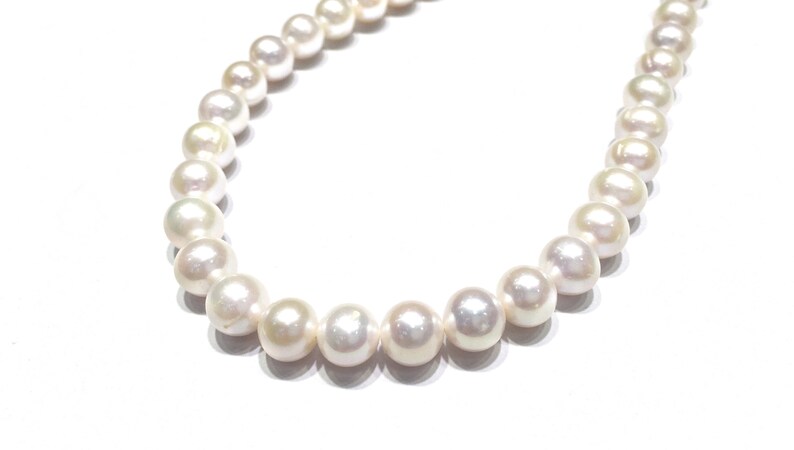 Natural Fresh Water Pearl White Color Necklace Sterling Silver Clasp For Women Fashion Wear and All Occasions Perfect for Gifts AAAA Quality