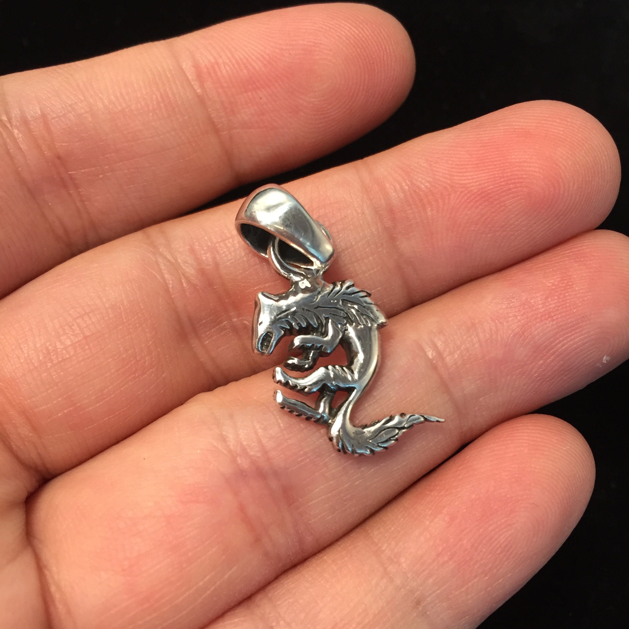 14x24mm Retro 925 Solid Silver Animal Pendant Charm DIY Etsy
