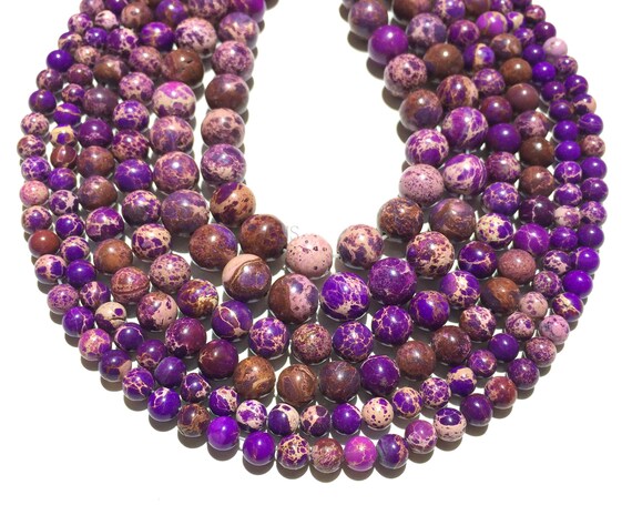 Natural Stone Beads 4 6 8mm Purple Evil Eye Round Spacer Loose Beads For  Jewelry Making DIY Handmade Bracelet Necklace 15