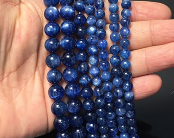 Lowest Prices and Best 50/% SaleBeautiful Natural and Genuine  Blue Kyanites Rough beads 8 inch 1 Piece Long