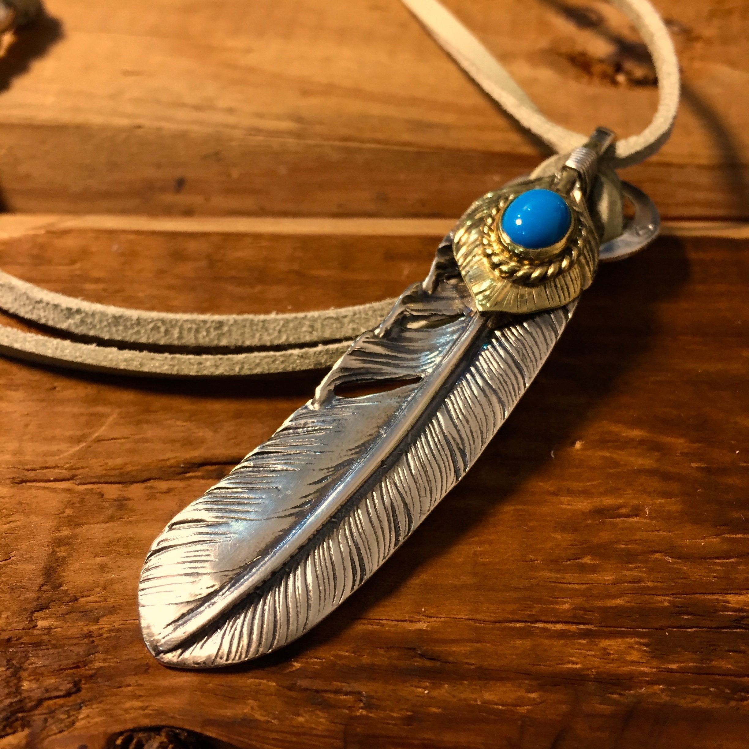 アクセサリー GOA Feather Necklace G.O.A Early 00s Brass Feather Necklace – DRIEW