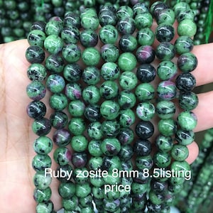 Natural ruby zoisite 8mm