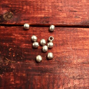 10PCS 3.5x4mm Japan Takahashi Goro Spacer Beads Sterling 925 Silver Feather DIY Jewelry Marking Design for Necklace Earring Fashion Pendant image 6