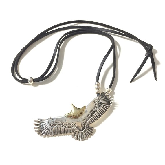 ネックレス・チョーカー BLENDOFF Downhill Eagle Necklace 925 Silver Japan Takahashi Goro Silver Eagle Necklace Eagle 30x70mm