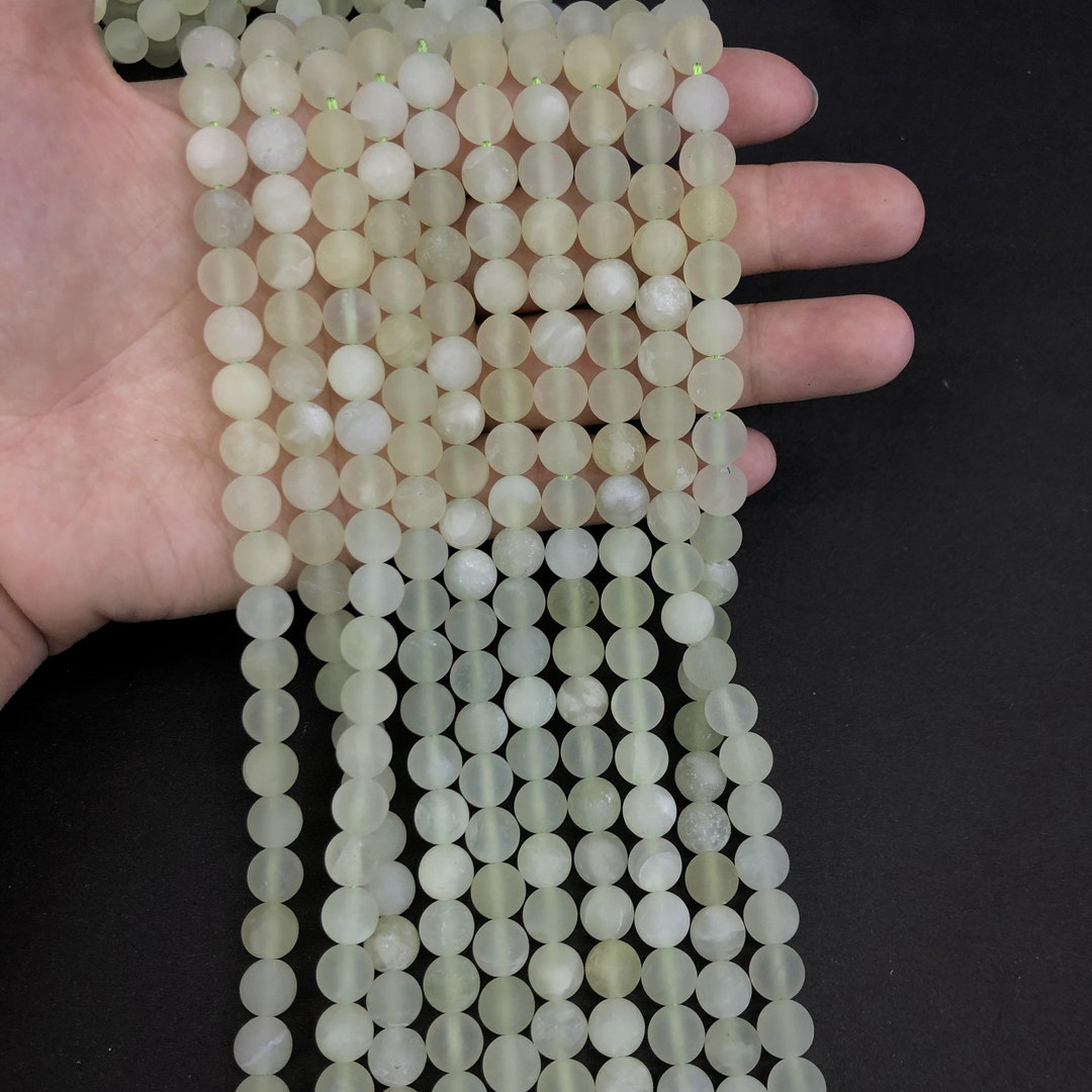 Perline In Onice Nero Opaco Naturale, 8 Mm, Circa 45 Pezzi, Foro 1 Mm, Per Creazione Gioielli Fai-da-te, Pietre Sfuse