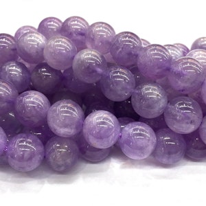 Natural Purple Jade Bead Healing Energy Gemstone Loose Beads DIY Jewelry Making Design for Bracelet Necklace AAAAA Quality 6mm 8mm 10mm 12mm image 7