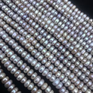 Natural Multi Color Fresh Water Pearl Rondelle Energy Gemstone Loose Beads for Bracelet Necklace Jewelry Making & Design AAA Quality 4x6mm