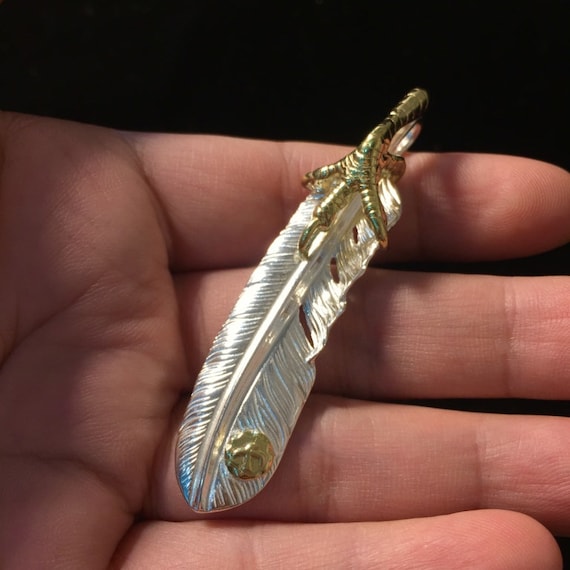 Japan Takahashi Goro 1 Left Feather Paw Silver 66x14mm 925 