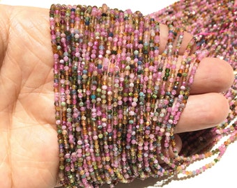 3mm Genuine Tourmaline beads 15.5/'/' full strand Natural Round Gemstone beads 3mm colorful gemstone beads