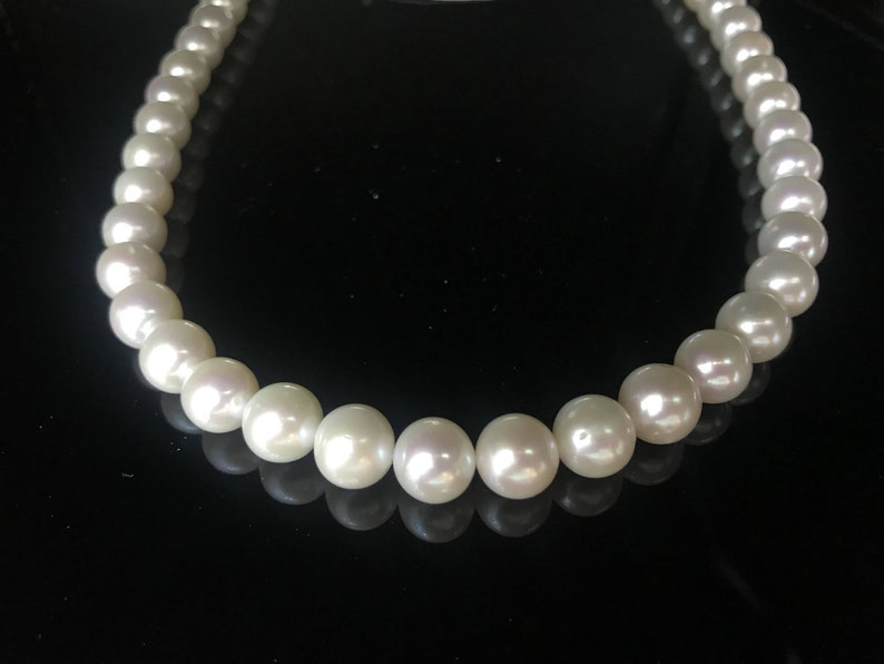 Natural Fresh Water Pearl White Color Necklace Sterling Silver Clasp For Women Fashion Wear and All Occasions Perfect for Gifts AAAA Quality
