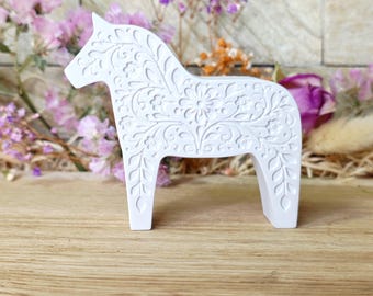 Silikon – Gießform – Dalapferd Blumenornament 1 -