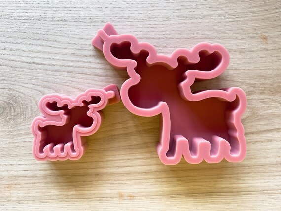 Kunoli 2 Stück Elch Silikonformen - Weihnachts Gießformen Für DIY Deko