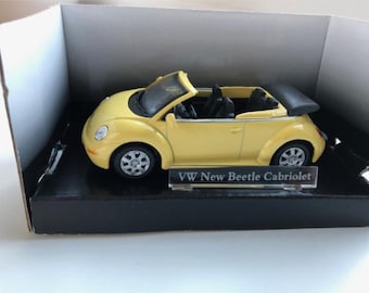 Cararama Volkswagen VW New Beetle Cabriolet modello pressofuso - Scala 1/43 - Modello da collezione in metallo pressofuso - Scatola originale - Vintage