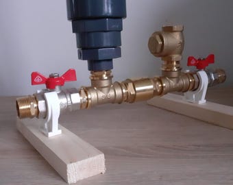3/4'' DN20 Hydraulic Ram Water Pump Full Assembly Or Kit Steel and Brass with PVC Tank - Higher Pressure with Spring Valve