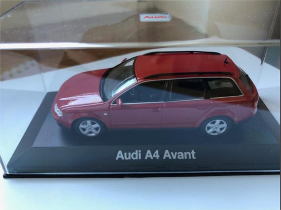 Minichamps Audi A4 Avant Diecast Model Car - Scale 1/43 - Red