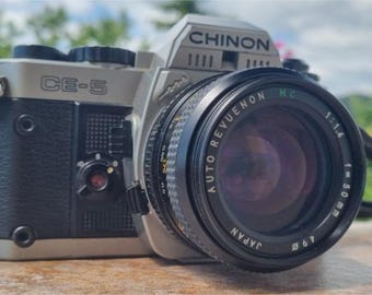 Chinon CE-5 (1980s) - Analog Vintage Camera - 35mm Film - With