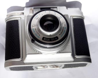 Bilora Bella 66 (1956) – analogowy aparat vintage – film 120 mm 6x6 – z obiektywem Bella Rodenstock-Achromat f8 – przetestowany i działający – vintage