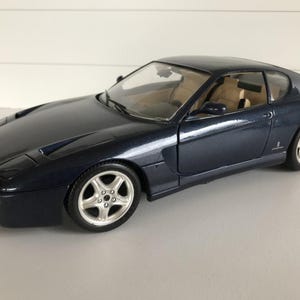 Bburago Ferrari 456GT (1992) Diecast Model Car - Maßstab 1/18 - Blau - Diecast Metal Sammlermodell - Ohne Box - Vintage