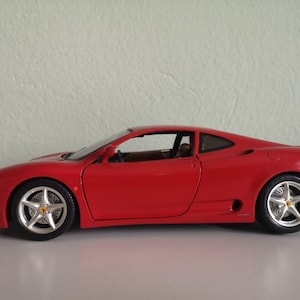Bburago Ferrari 360 Modena (1999) Diecast Model Car - Maßstab 1/18 - Rot - Diecast Metal Sammlermodell - Ohne Box - Vintage