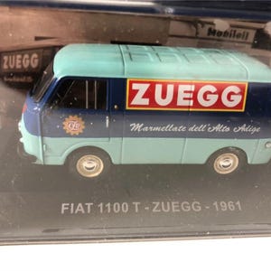 1961 Fiat 1100 T Zuegg Classic Diecast Model Car Van - Scale 1/43 - Blue - Diecast Metal Collectors Model - Original Box - Vintage